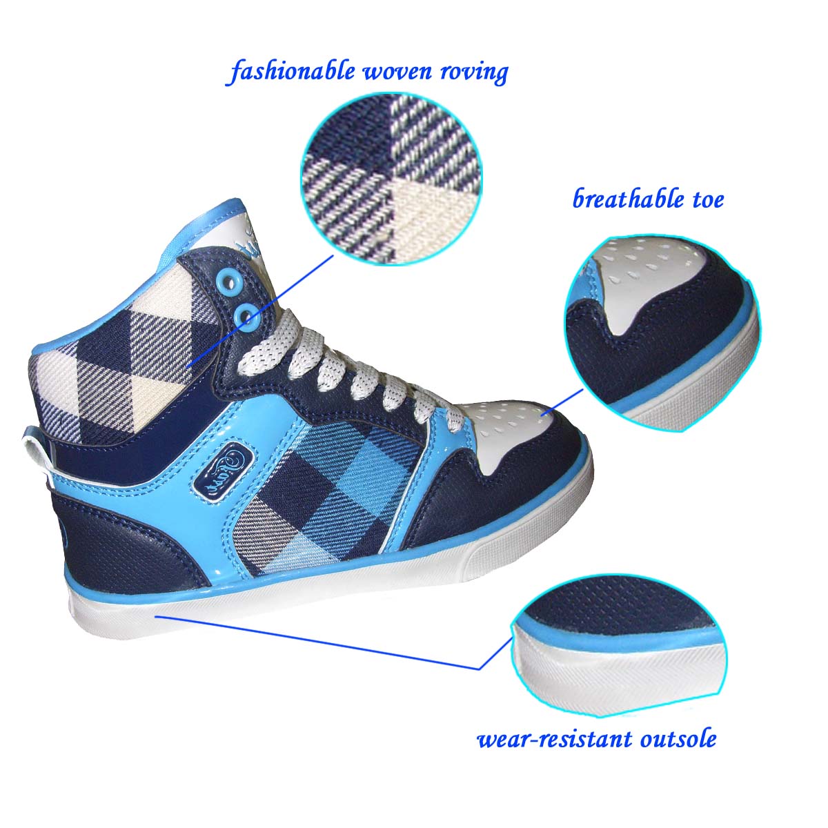 Hot selling Colorful Durable Fancy Kid Skate Shoes China factory