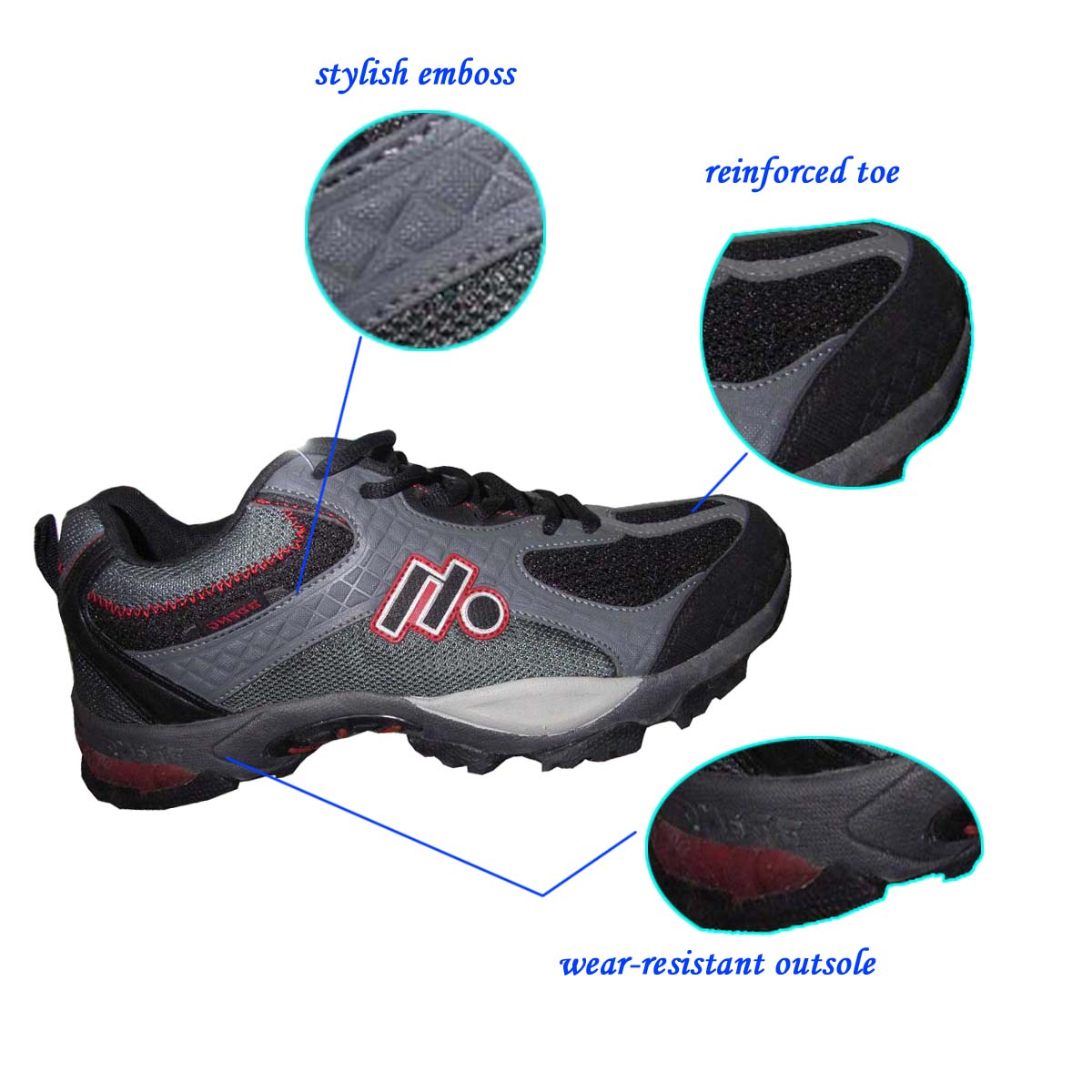 Hot Selling Stylish High Quality Muti-color Lace Up Hiking Shoes for Mens from Factory with high quality lower price