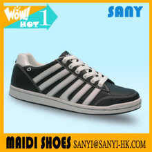 High quality casual shoes fashion brand china factory Style Black PU Casual Shoes with Breathable Lining for Men