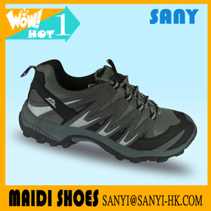 2017 New Product--Stylish Men's Hiking/ Mountain/Outdoor Shoes with Mesh+PU Upper and Durable MD Outsole