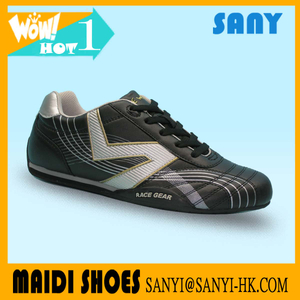 lastest design men comfortable black casual shoes PU upper Lace-up shoes for men from China Jinjiang factory 2017