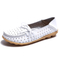 Free shipping Women Leather Mother Shoes flat loafers Women's Soft Leisure Shoes 