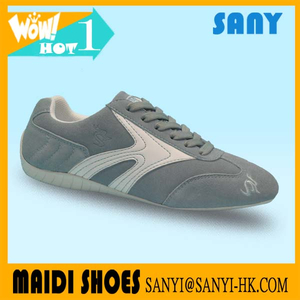 2018 New Product--Classy Woman Grey Suede Casual Shoes with High Quality Rubber Outsole from China