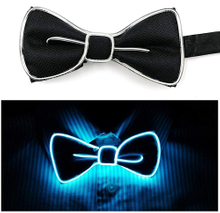 LED Light Up Bow Tie Perfect for Christmas Halloween New Years Music Festival Rave Party