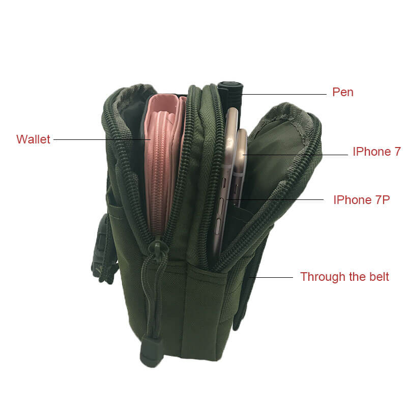 Men Tactical Molle Pouch Belt Waist Pack Bag Small Pocket Military ...