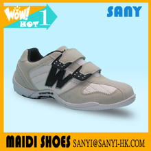 Stylish Gesso and White Sport Kid Child Suede Leather Casual Shoes