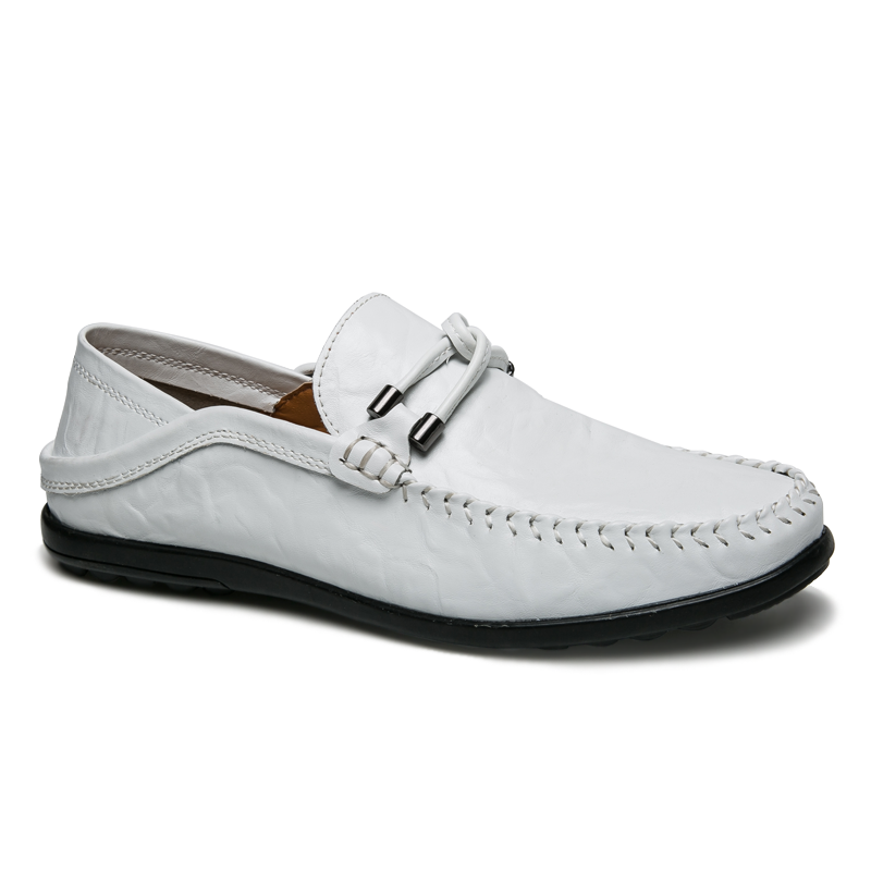 South Korea's popular style Soft bottom boat men's shoes 2018 the hot selling leather fashion loafers men brand pu Men's casual shoes
