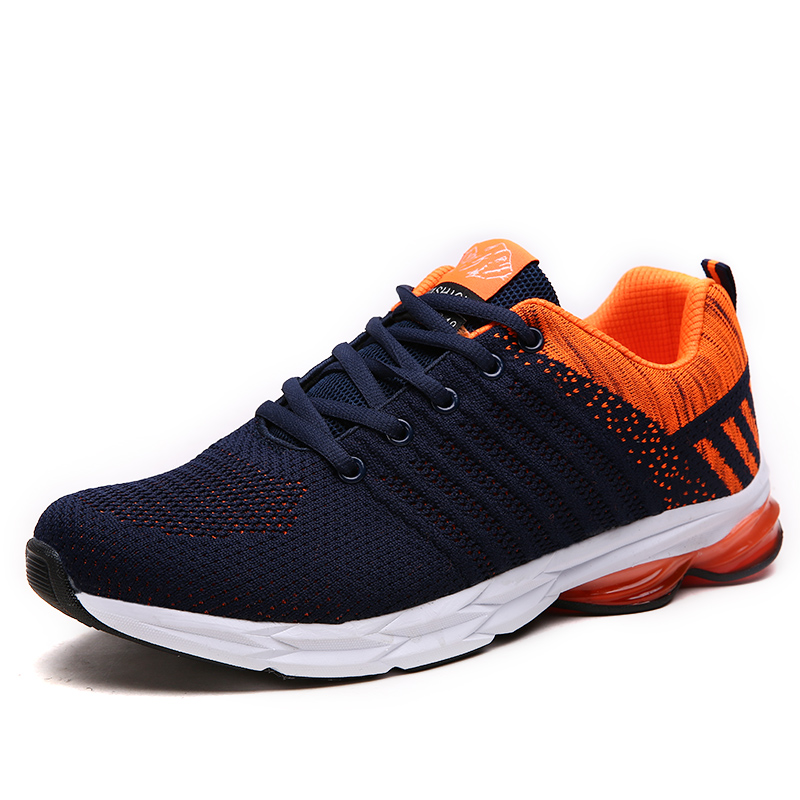 Fashion casual shoes running sneaker light weight sport shoes fly knit shoes 2018 new design
