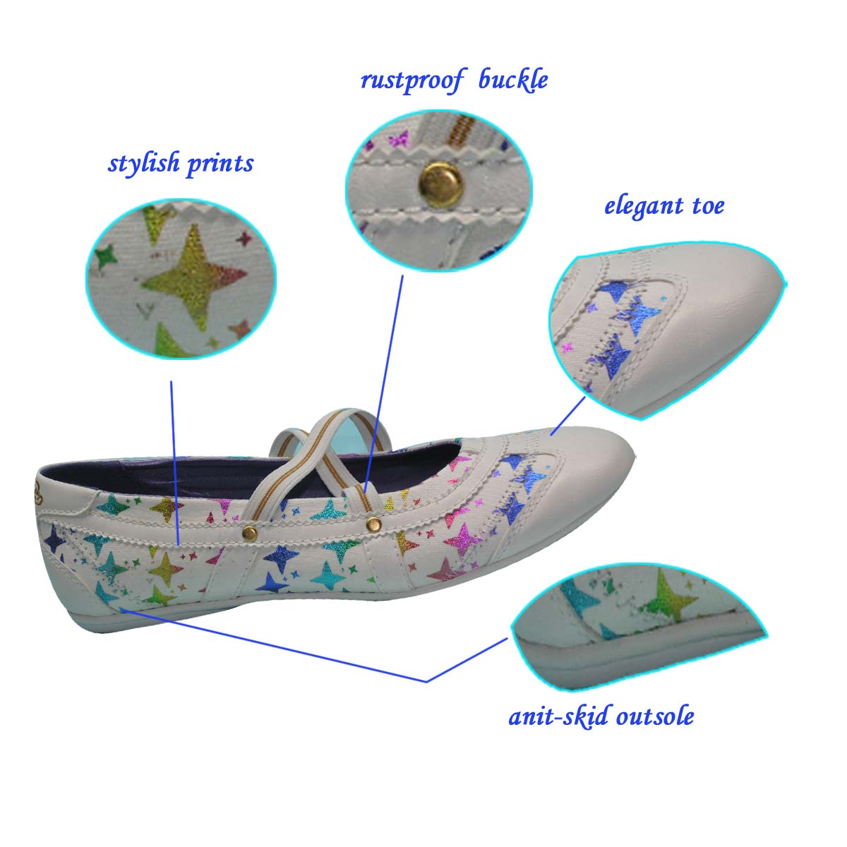 New Designer Stylish Soft Ballet Dance Shoes with Durable Outsole
