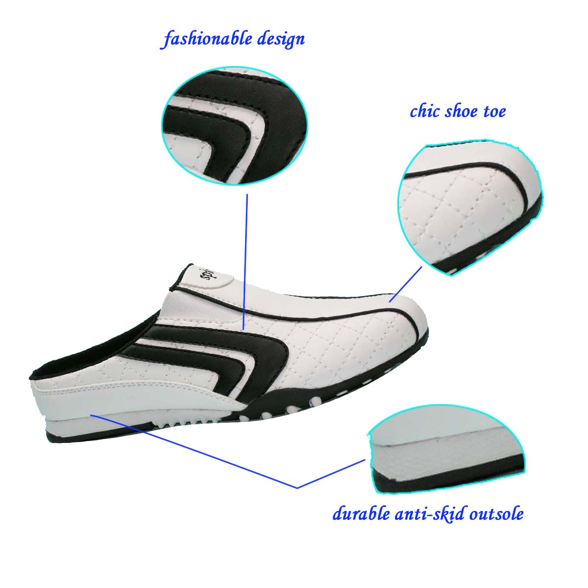 Hot Selling Stylish White Sport Casual Shoes with Durable Outsole for Men