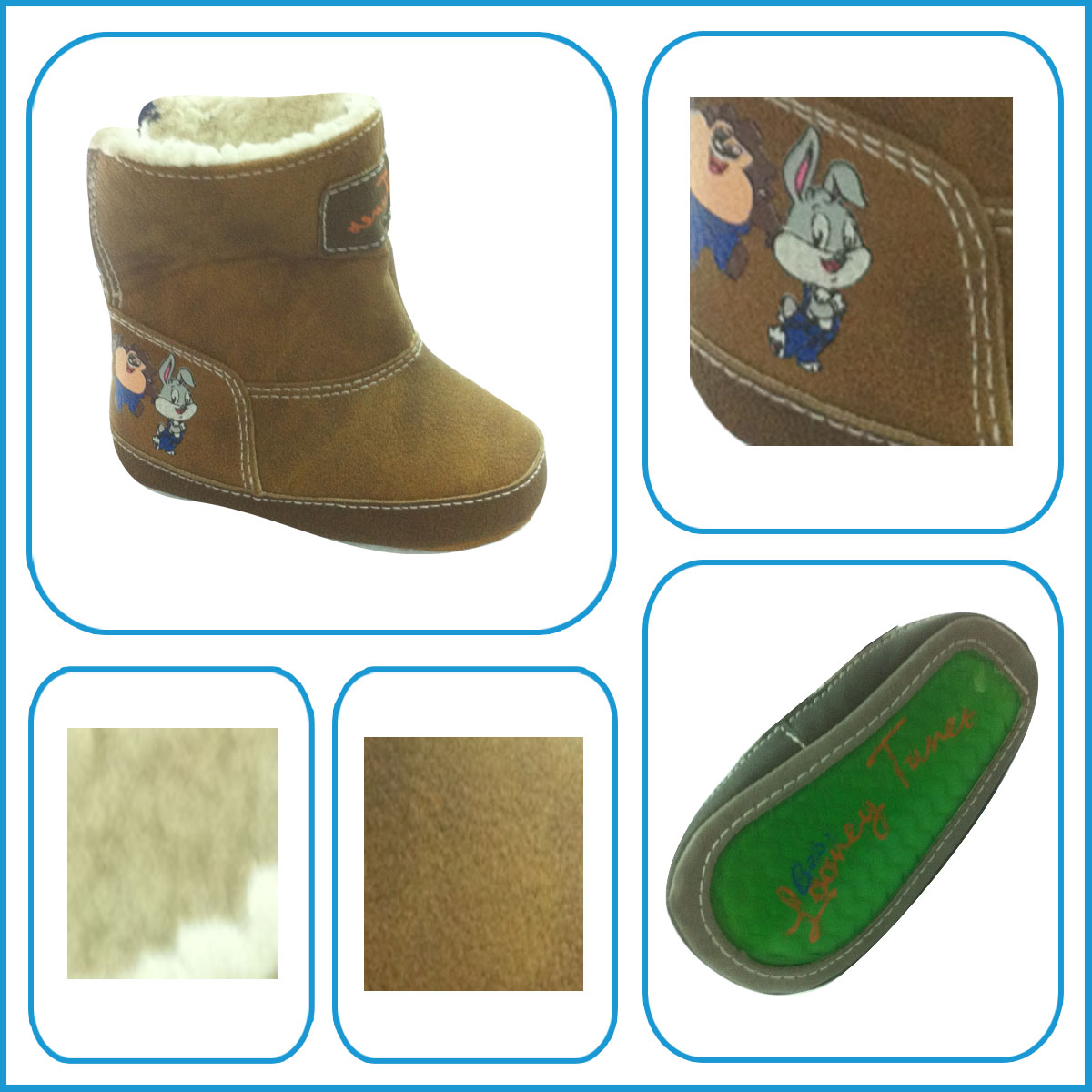 New Style Lovely Warm Fur Cartoon Casual Baby Boots