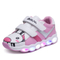 2018 the new spring Autumn cartoon vibration children light shoes LED children's casuals shoes Soft sports shoes for kids