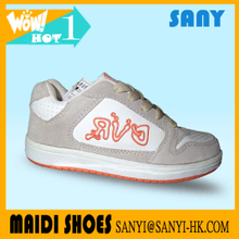 Hot selling Stylish Hasp embroided Suede Kid Shoes