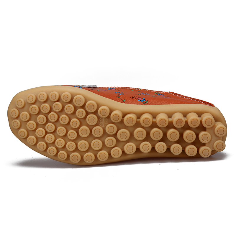 2018 Korean version of casual shoes brand Shallow mouth flat lazied shoes Retro Art Round slip on Shoes 