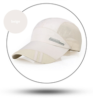 hot Summer men's Korean fashion outdoor sports quick-drying shade sun protection baseball net cap Trucker Snapback Cap For Men 