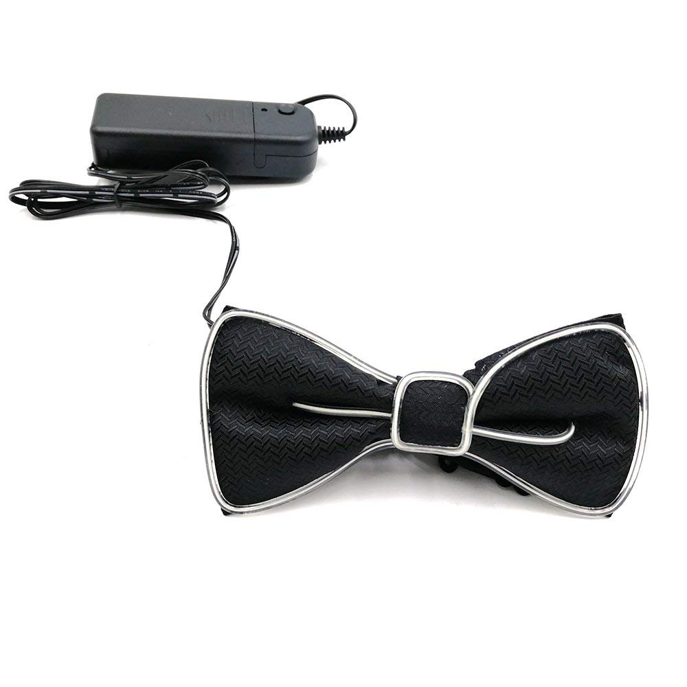 LED Light Up Bow Tie Perfect for Christmas Halloween New Years Music Festival Rave Party