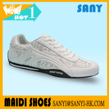 New Product Comfortable Stylish White man Casual Shoe with Durable EVA Rubber Outsole Accepted OEM ODM