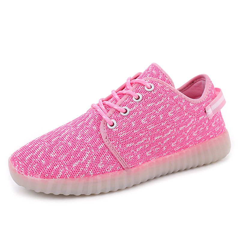 Women's LED Shoes USB Charging Light Up Shoes Flashing Sneakers Sport Lace Up Trainers Casual Sneaker Shoes Gift