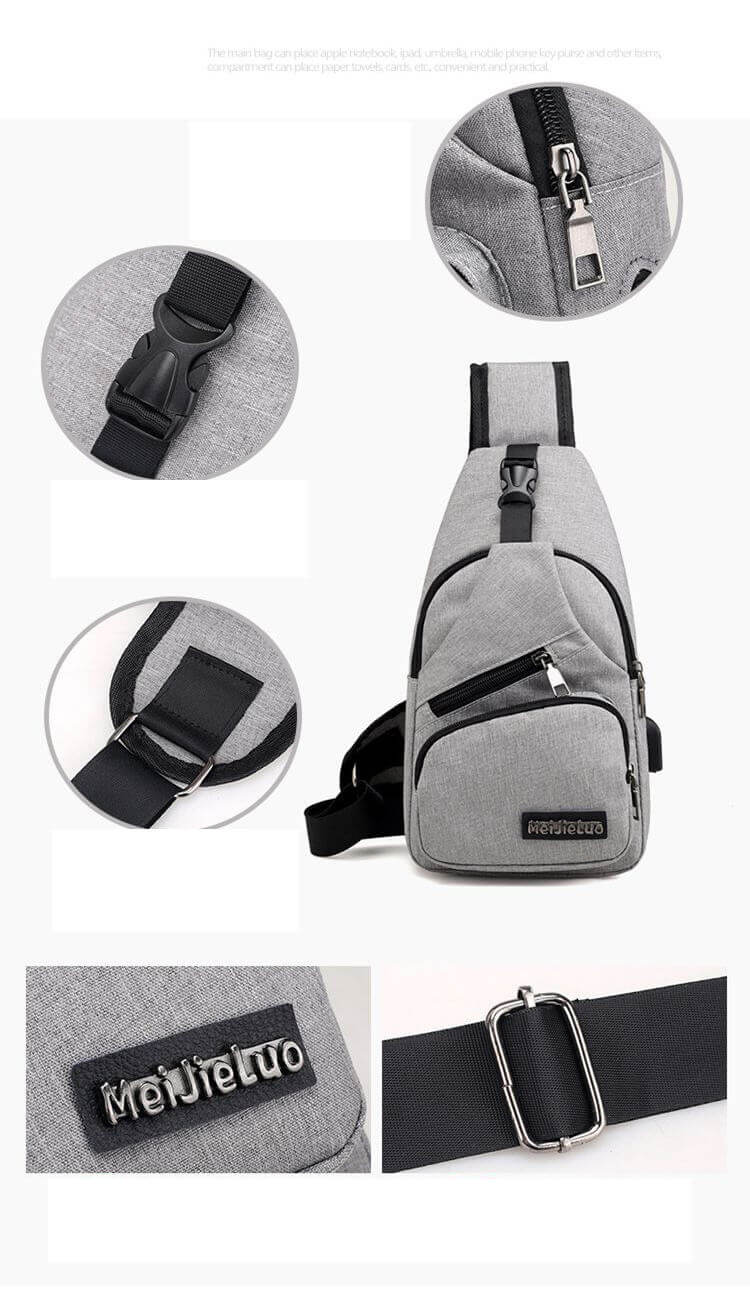 Mens Sling Backpack Cross Body Sling Backpack Leather Shoulder Bag ...