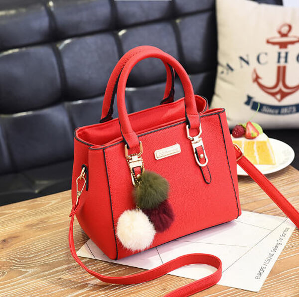 Brand Women Hairball Ornaments Totes Solid Sequined Handbag Hotsale Party Purse Ladies Messenger Crossbody Shoulder Bags