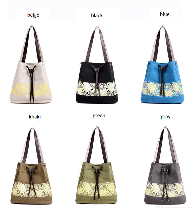 shoulder bag new forest Fan national style handbags canvas bucket bag Printing Canvas Shoulder Bag Retro Casual Bags Messenger Bags 