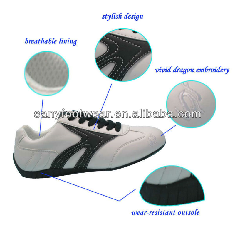 New Product Men White PU Pointed Walking Shoes with Anti-slip TPR ...