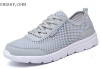  Men's Casual Shoes Summer Sneakers Breathable Wholesale Casual Shoes Couple Lover Fashion Lace Up Mens Mesh Flats Shoes