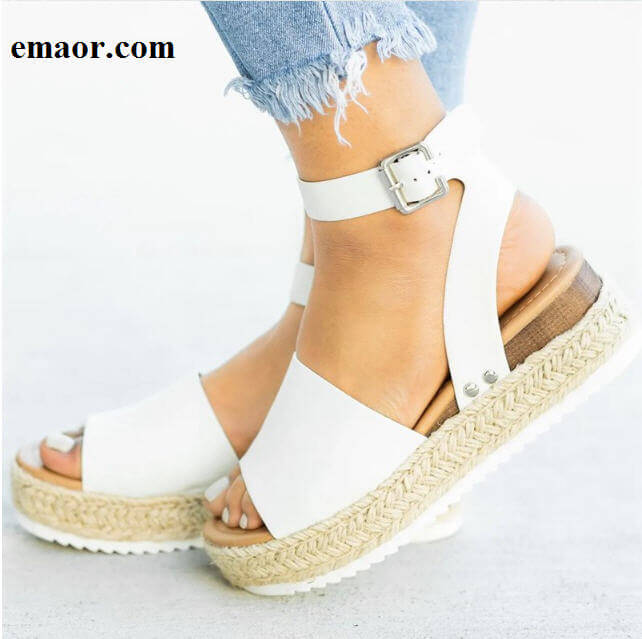 Wedges Shoes For Women Fashion High Heels Sandals Summer Shoes Simple Flip Flop Chaussures Femme Platform Sandals