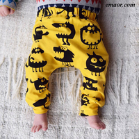 Baby Pants Newborn Pants Girl Pants Kids Ripped Jeans Toddler Boys Cotton Pants Childrens Monster Leggings 