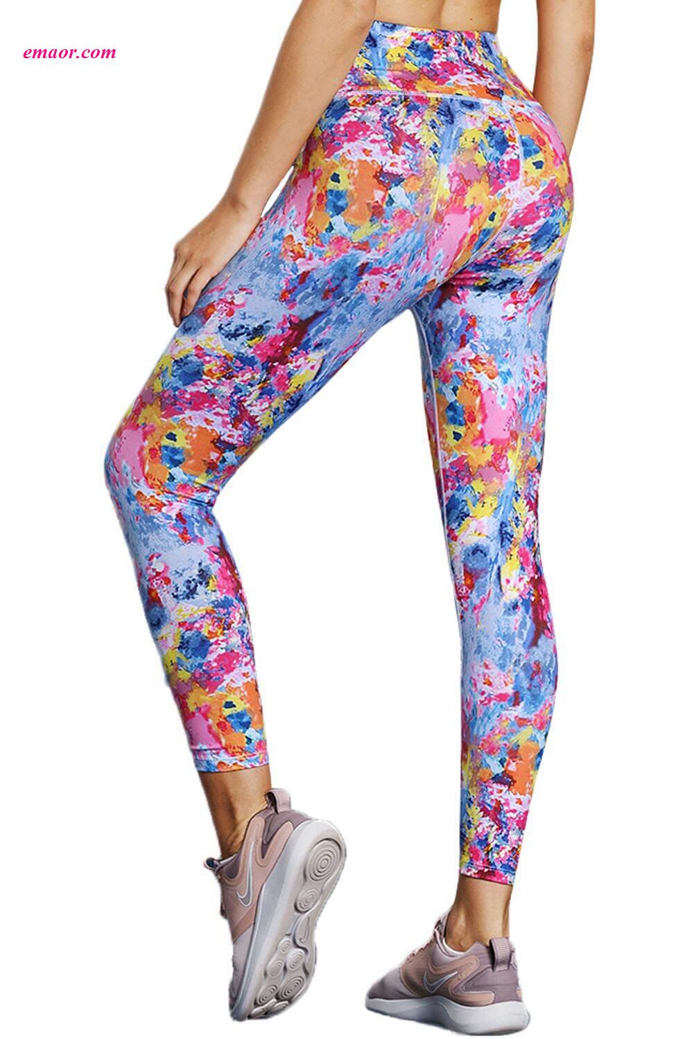 Hot Colorful Tie Dye Print Skintight Best Yoga Pants
