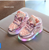 LED Luminous Sneakers Girls Glowing Sneakers Flashing Toddler Lights Up Shoes Basket Led Fashion Lighting Shoes 