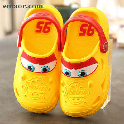 Kids Garden Shoes Summer Cartoon Car Hollow Cute Hole Non-slip Children's Beach Breathable Sandals