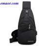Male Shoulder Bags New Arrival USB Charging Crossbody Anti Theft Chest Bag School Short Trip Messengers Bags