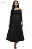  Retro High Waist Pleated Belted Hot Maxi Skirt on Sale