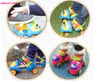 Adjustable Kid's Roller Skates 2 Colors Double Row 4 Wheels Skating Shoes