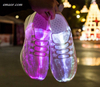  Led Shoes USB Chargeable Glowing Sneakers Fiber Optic White Shoes Party Wedding Shoes