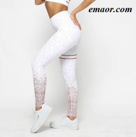 Womens Sports Pants Compression Legging Elastic Breathable Quick Dry Fitness Female Motion Pants