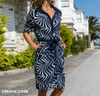 Long Sleeve Shirt Dress 2019 Summer New Sexy Chiffon Boho Beach Dresses Comfortable Women Casual Striped Print A-line Mini Party Dress