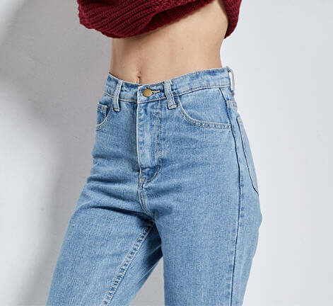 Slim Pencil Pants 2019 New Vintage Free Shipping High Waist Jeans New Loose Womens Pants Full Length Pants Loose Cowboy Pants 