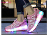 USB Charging Spring Winter Led Children's Light-emitting Wheel Shoes Cheap Heelies Skating Pulley Shoes 