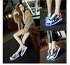 Betsy Ross Flag Tfsland LED Light Up Shoes Glowing USB Charger LED Shoes American Flag Print Walking Shoes Soft Lumineuse Sneakers Flag Flyer Shoes