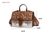 Bag Sale Fashion Women's Bags Panelled Vintage Flower Girls Bags for Girls Black PU Leather Women's Messenger Bags Shoulder Bags