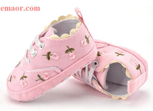 Baby Girl Shoes Japan Girl White Lace Floral Embroidered Soft Shoes Prewalker Best Anti-slip Walking Toddler Kids Shoes