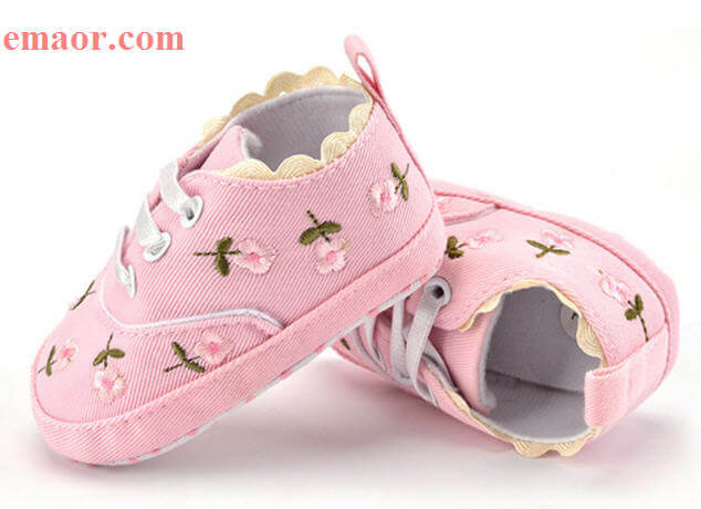 Baby Girl Shoes Japan Girl White Lace Floral Embroidered Soft Shoes Prewalker Best Anti-slip Walking Toddler Kids Shoes