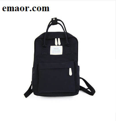 Women Canvas Backpacks New 2019 Hot Pure And Fresh Candy Color Waterproof School Bags for Teenagers Japan Girls Laptop Backpacks Patchwork Backpack 