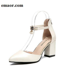 High Heels for Women Comfortable And Beautiful Pointed Toe Wedding Sexy Pumps Side with Pearl Ladies Princess Shoes