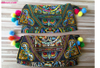 Ethnic Embroidery Women's Handbag Cheap Canvas Shoulder Messenger Bags 