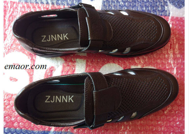 Gladiator Vionic Sandals Men's Breathable Leather Super Light Summer Wedge Sandals
