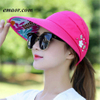 Sun Hats for Women Visors Fishing Fisher Beach Hats UV Protection Cap Black Casual Womens Summer Ponytail Wide Brim Hats