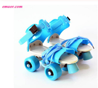 New Two Lines Roller Skates Cheap Adjustable Size Sliding Slalom Inline Skates Gifts For Kids